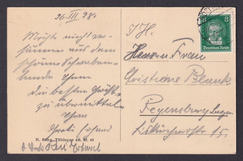 Vinatge postcard GERMANY Göppingen General View