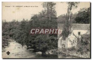 Creuse Crozant Old Postcard The mill of madness