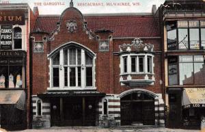 Milwaukee Wisconsin outside The Gargoyle restaurant antique pc ZA440518