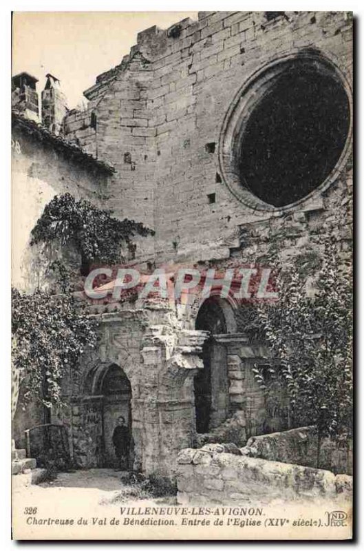 Old Postcard Villeneuve Avignon Chartreuse du Val de Benediction the church E...