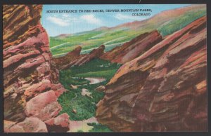 Colorado Denver Mountain Parks - South Entrance to Red Rocks ~ Linen