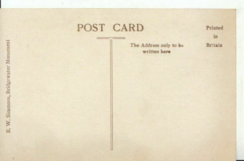 Hertfordshire Postcard - Bridgewater Monument - Ref 10078A