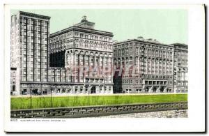 Postcard Old Chicago Auditorium and Annex