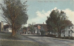 Monson ME Main Street in 1910 Postcard