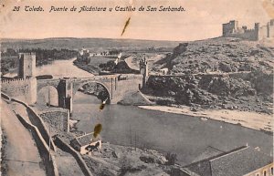 Puente de Alcantara u Castillo de San Serbando Toledo Spain Unused 
