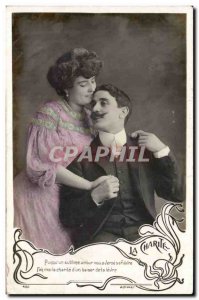 Fantasy - Couple - La Charite - sublime love us pay its fever - Old Postcard