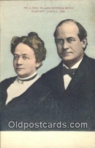 William Jennings Bryan United States Political Unused close to perfect