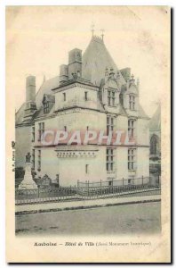 Old Postcard Amboise City Hall