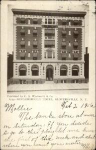 Gloversville NY Kingsborough Hotel c1905 Postcard