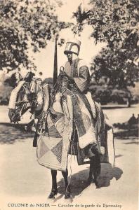 B91687 niger africa types horseman from the guard of djermakoy folklore