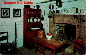 Samuel Hill Cabin New Salem State Park Lincoln's New Salem IL Postcard PC158