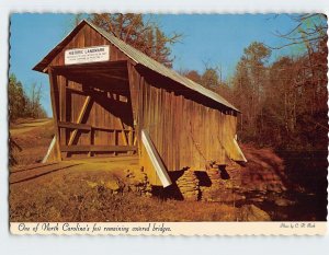 Postcard One of North Carolina's few remaining covered bridges, Asheboro, N. C.