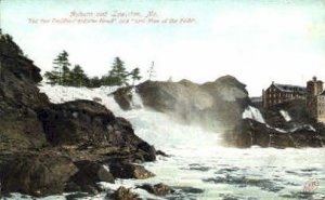 Indians Head & Old Man of the Falls - Lewiston, Maine ME  