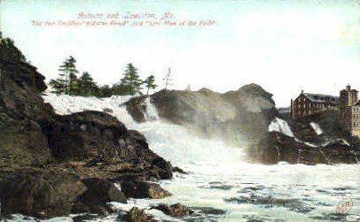 Indians Head & Old Man of the Falls in Lewiston, Maine