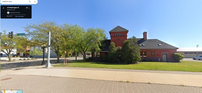 c1910s Waterloo, IA Railway Train Depot RPPC Rock Island Station Real Photo A167