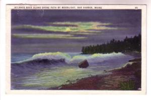 Moonlight, Balance Rock, Bar Harbor, Maine