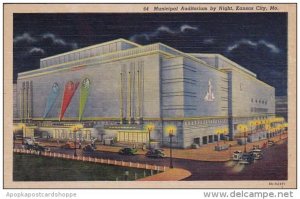 Missouri Kansas City Municipal Auditorium By Night