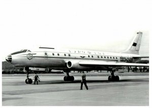 Aeroflot Tupolev TU 124 Airplane Postcard RPPC?