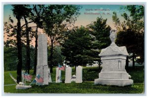 c1950's Stark Monument Revolutionary War Manchester New Hampshire NH Postcard