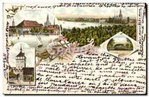 Old Postcard Konstanz Map 1897