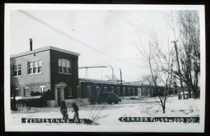 h2225 - TERREBONNE Quebec 1940s Flushwood Door Company. Real Photo Postcard