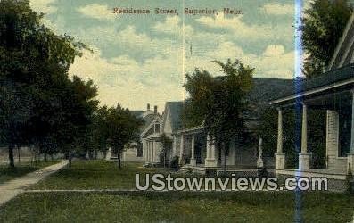 Residence Street in Superior, Nebraska