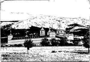 Escorial Monastery General View from South Barcelona Real Photo Postcard PC95