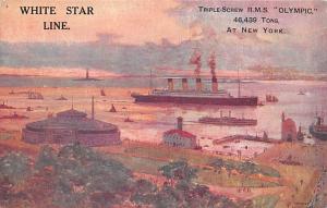 White Star Line RMS Olympic Oceanliner Ship Unused 