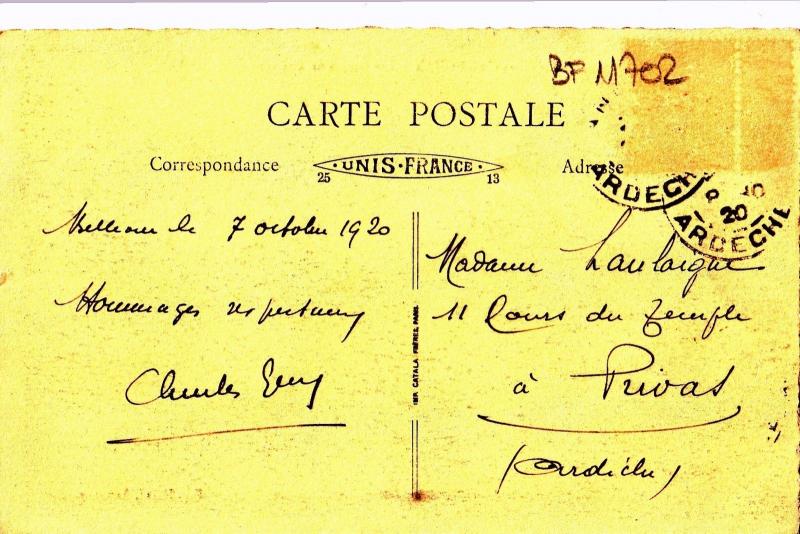 BF11704 environs d annonay les gorges de thorene  france  front/back image