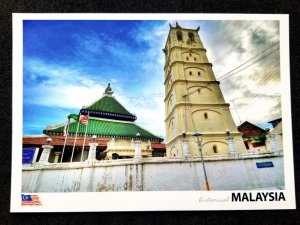 [AG] P177 Malaysia Melaka Kampung Kling Mosque Islamic Building (postcard) *New