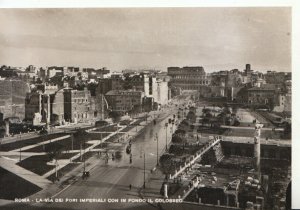 Italy Postcard - Roma - La Via Dei Fori Imperiali Con In Fondo Il - Ref TZ5168