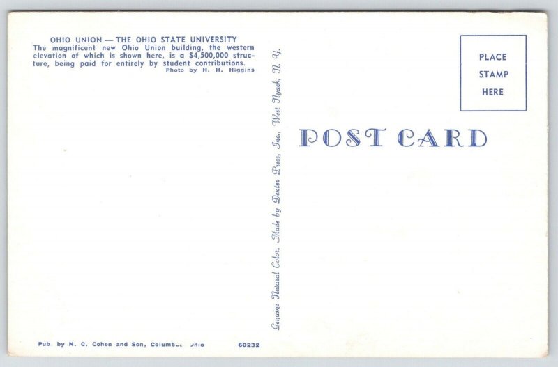 Columbus~Ohio State University~Student Union Building~Yellow Fire Hydrant~1960s