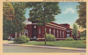 Pennsylvania Beaver Auditorium and Gymnasium High School Curteich