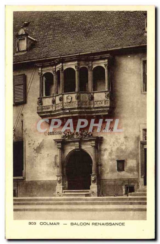 Old Postcard Colmar Balcony Renaissance
