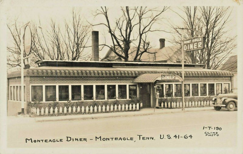 Monteagle TN Monteagle Diner on U.S. 41-64 Real Photo Postcard