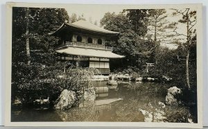 RPPC Japanese Pagoda House Real Photo c1930s Postcard K12