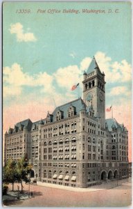 VINTAGE POSTCARD THE POST OFFICE AND POSTMASTER GENERAL AT WASHINGTON D.C.