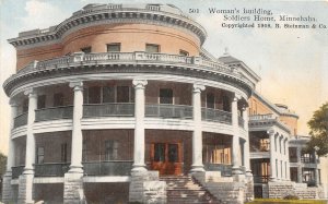F83/ Minnehaha Minnesota Postcard c1910 Women's Building Soldiers Home