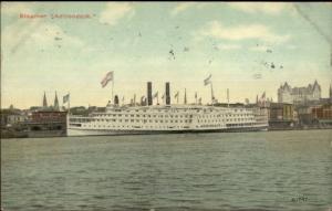 Albany NY Steamer Ship Adirondack 1913 Used Postcard