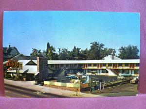 Postcard CA Redding North Gate Lodge