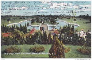 The Lake from the Band Stand , CHARLESTON , South Carolina , 1907