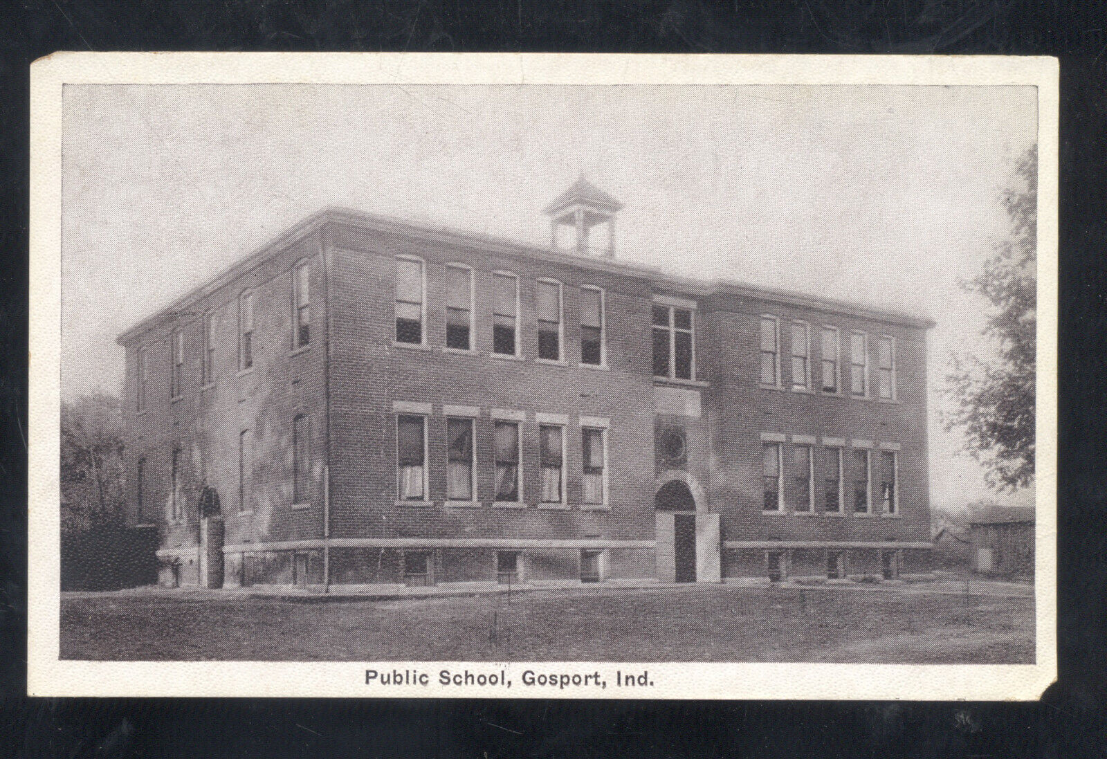 Gosport Indiana Public School Building Vintage Postcard 1916 Asia & Middle East India