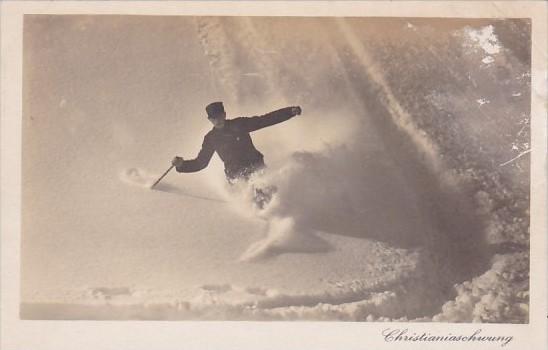 Skiing Wintersport Christianiaschwung Switzerland Photo