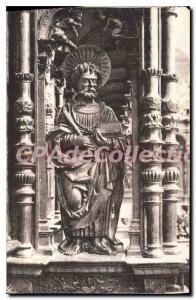 Postcard Old Saint-Bertrand-de-Comminges The Cathedral statue of St. Peter