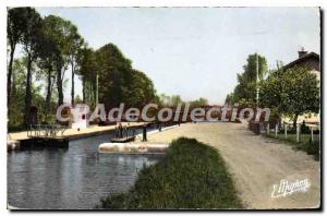 Old Postcard Chatillon Coligny Les Bords Du Canal gorge