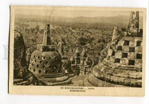 271053 INDONESIA HOLLAND INDIA Java Borobudur 1937 year RPPC