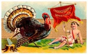 Thanksgiving  Boy , Arrows, Penant, Turkey