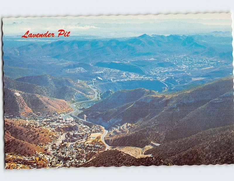 Postcard Lavender Pit & Copper Mill Bisbee-Lowell Arizona USA