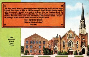 Texas Waco First Mmethodist Church 1953