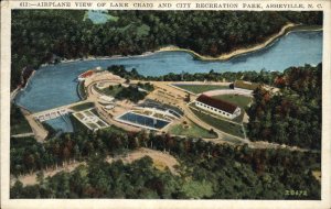 Asheville North Carolina NC Lake Craig Air Recreation Park Vintage Postcard